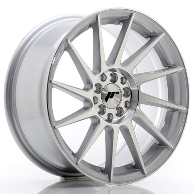 Cerchi in lega Japan Racing JR22 17x8 ET25 4x100-108 Silver Machined Face