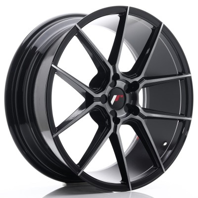 Cerchi Japan Racing JR30 20x8,5 ET20-42 5H BLANK Black Brushed w-Tinted Face