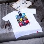 JR Men's T-Shirt MIX-2 White Size S