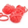 Package of Concaver Silicone Wristbands 50pcs