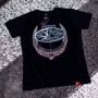 JR Men's T-Shirt JR-18 Laurel Black Size L