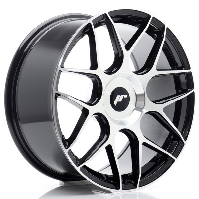 Cerchi in lega Japan Racing JR18 18x8,5 ET20-45 BLANK Black Machined Face